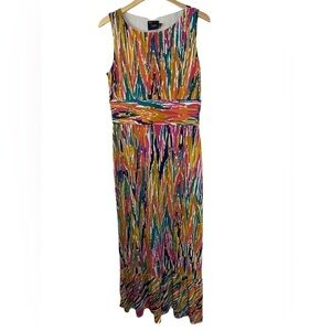 Just… Taylor maxi dress. Beautiful bright colors with a wide waist band.